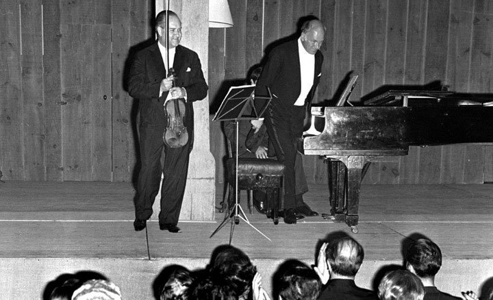 David Oîstrakh aux côtés de Sviatoslav Richter 