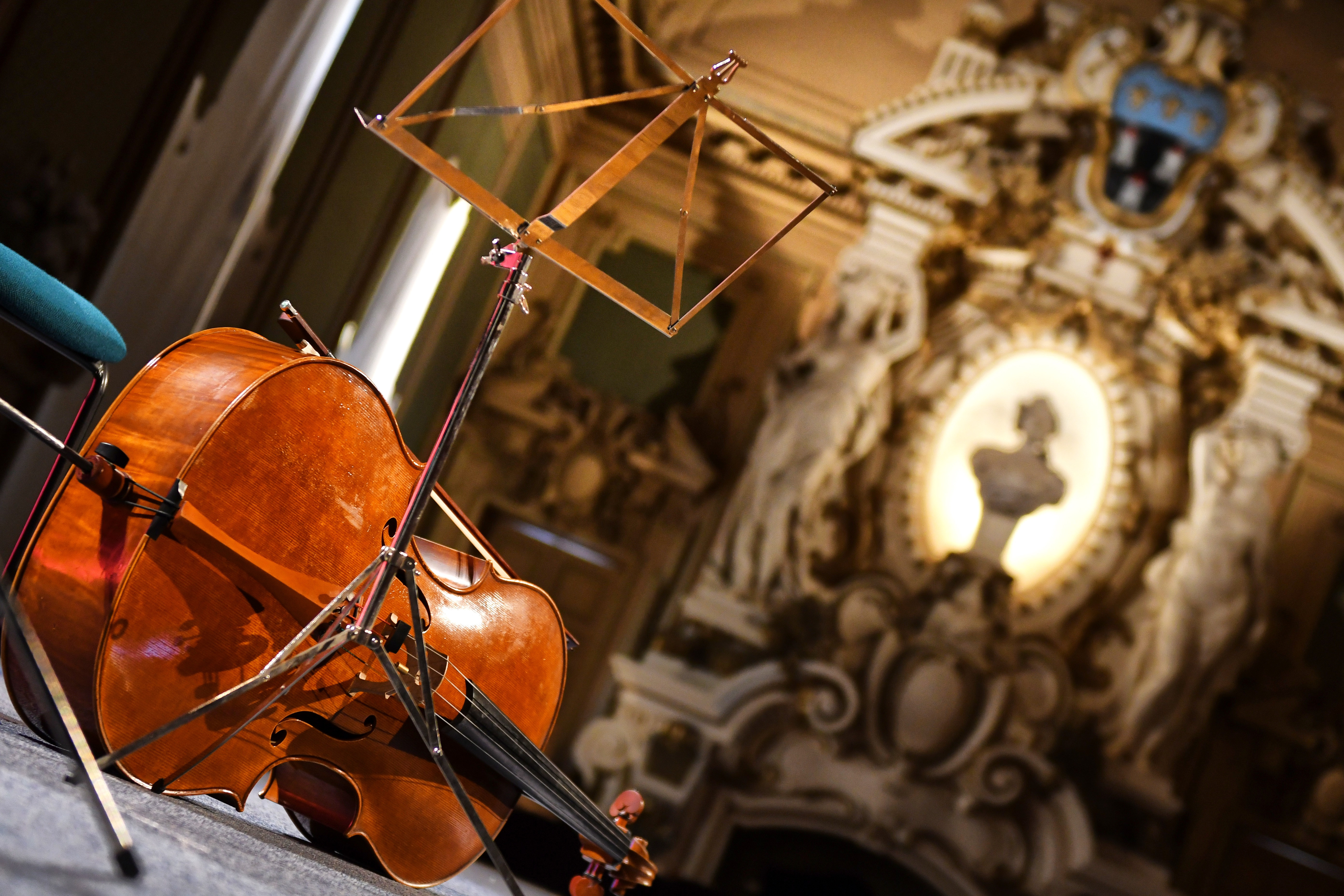 Photo generique Violoncelle et salle des Fetes Hotel de Ville de Tours _ G Proust