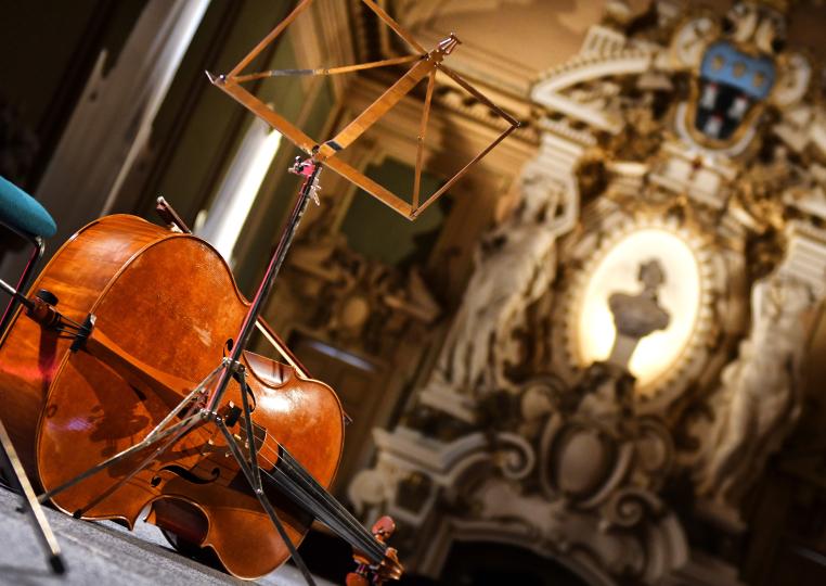 Photo generique Violoncelle et salle des Fetes Hotel de Ville de Tours _ G Proust