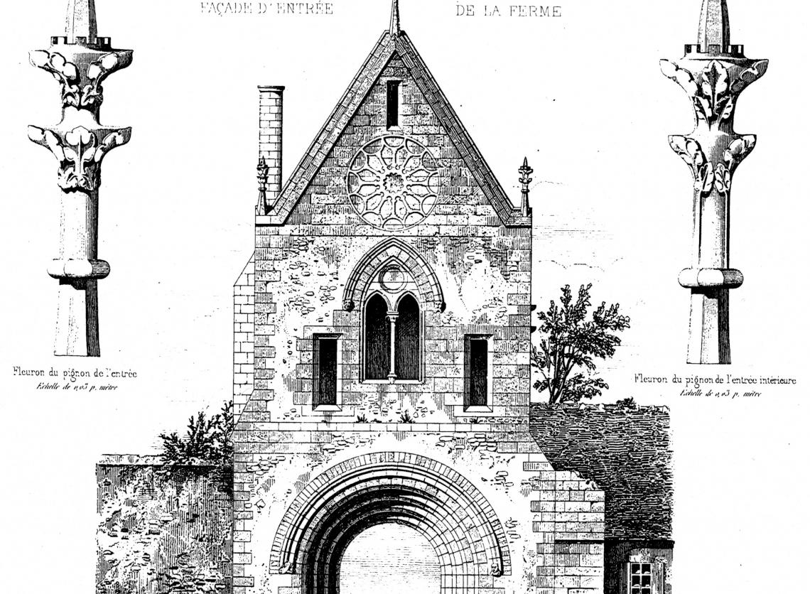 dessin du porche de Meslay dessin du porche de Meslay