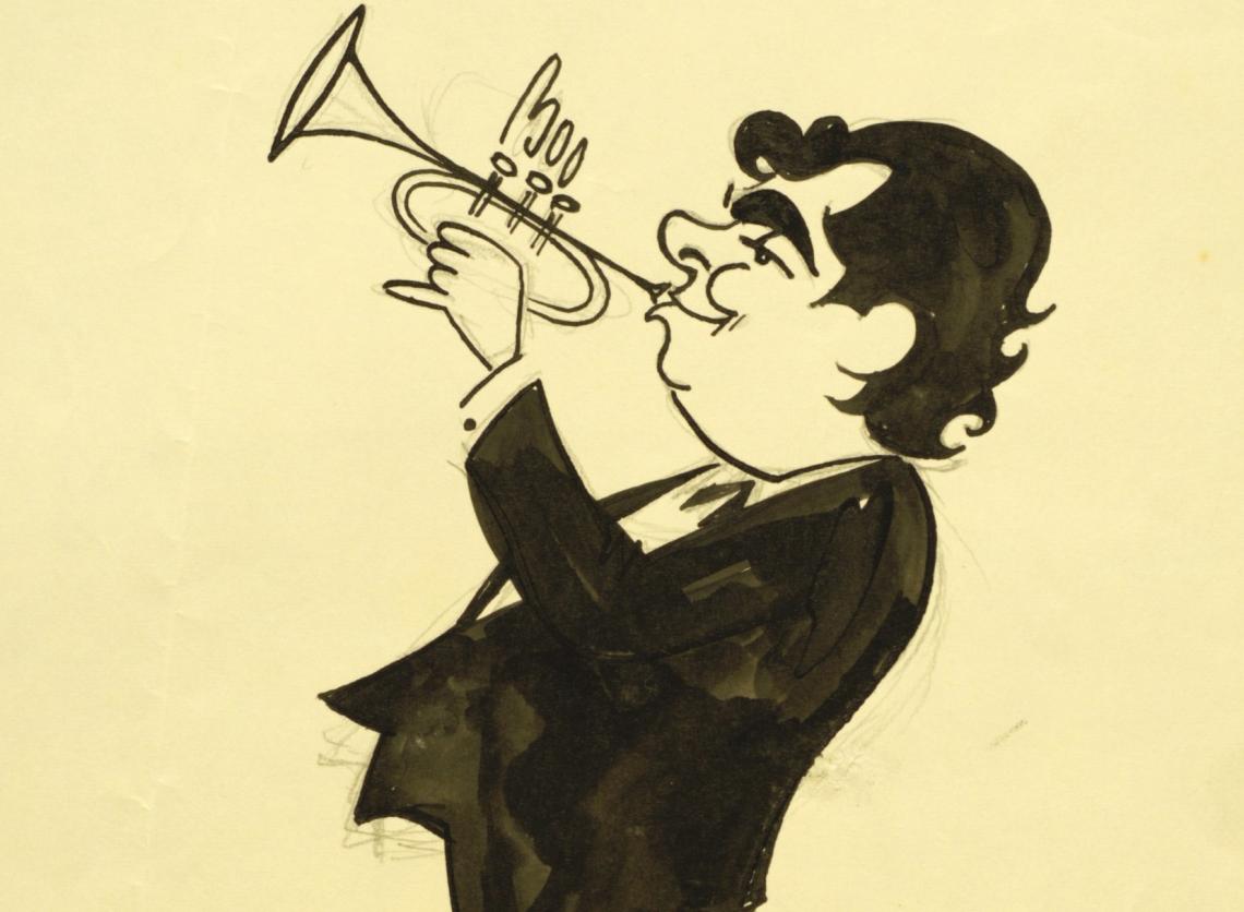 Maurice Tournade_ caricature Maurice André_2 Maurice Tournade_ caricature Maurice André_2