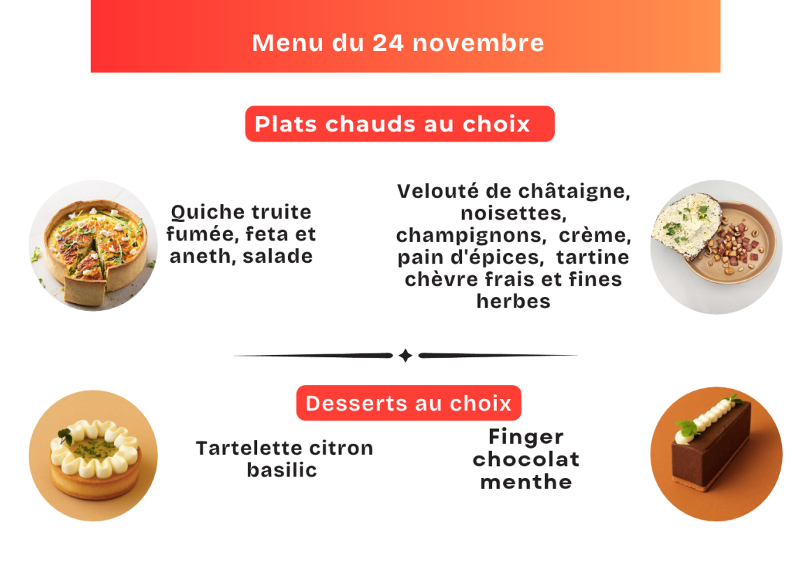 Menu 24 novembre 